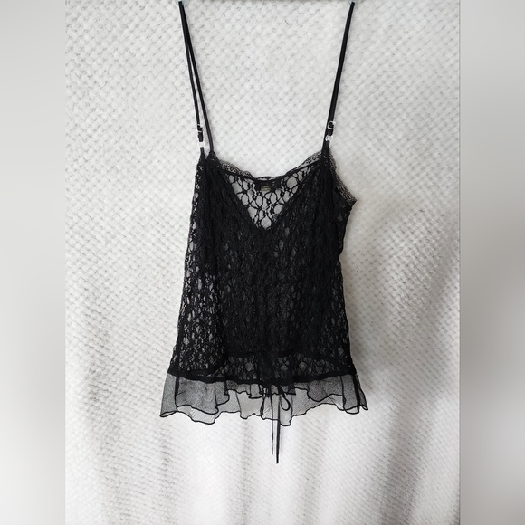 LIKE NEW BARDOT Size 10 black lace corset top - Picture 6 of 10